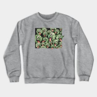 Little Green Monsters Crewneck Sweatshirt